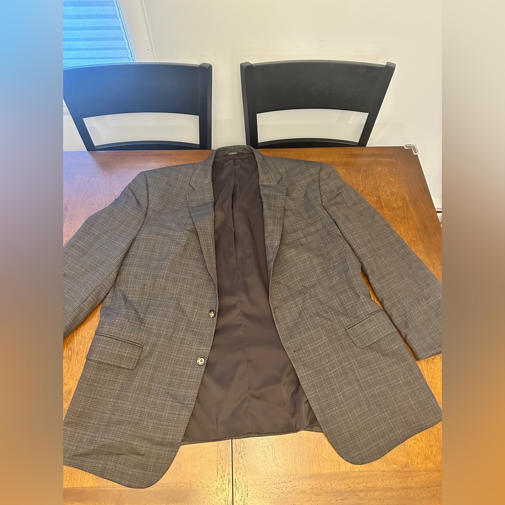 Jos. A. Bank Men's Blazer 100% Wool - 48R Tailored Fit